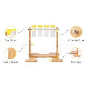 Dog Puzzle Feeder, Entertainment Purpose & Cognitive Stimulation, (4 Food Puzzle Bottles), Time Games for Pets, Treats Dispenser, Interactive Puzzle Feeder, Dogs Brain Training, Dog IQ, Slow Feeder