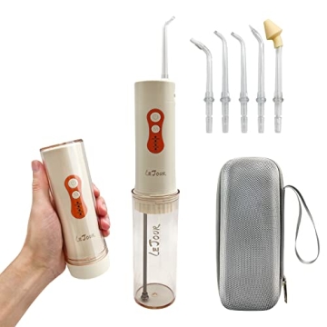 Water Dental flosser for Teeth Cleaning - LEJOUR Tooth Care, Cordless Portable Rechargeable Oral Irr...