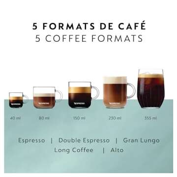 Stylish Nespresso Vertuo Pop+ in Licorice Black - Versatile Coffee Maker