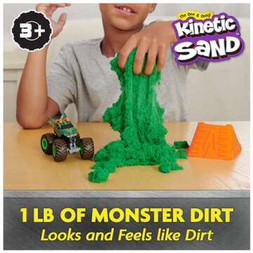 Monster Jam, Dragon Monster Dirt 1lb Playset with Official 1:64 Scale Die-Cast Truck, Kids Toys for ...