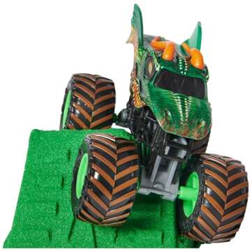 Monster Jam, Dragon Monster Dirt 1lb Playset with Official 1:64 Scale Die-Cast Truck, Kids Toys for Boys Ages 3 and up