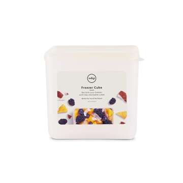 W&P Freezer Cubes | Reclaim Your Freezer With Tidy Stackable Frozen Food Containers | 40oz | Freezer safe, BPA Free, Dishwasher Safe, Microwave Safe
