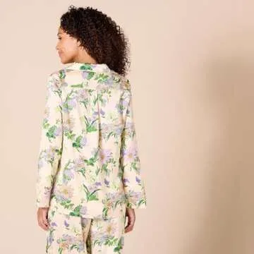 Amazon Essentials Women's Long-Sleeve Satin Sleep Shirt - Chic Comfort