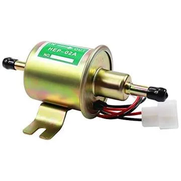 SOLLON Electric Fuel Pump 12V Universal Low Pressure 12 Volt Transfer Inline Fuel Pump for Lawn Mowe...