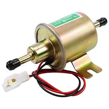 SOLLON Electric Fuel Pump 12V Universal Low Pressure 12 Volt Transfer Inline Fuel Pump for Lawn Mower Carburetor Gas Diesel Engine 2.5-4psi HEP-02A