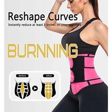 ANGOOL Neoprene Waist Trainer for Women - Workout Trimmer