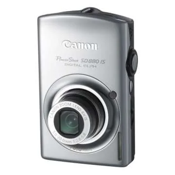 Canon PowerShot SD880IS 10MP Digital Camera with 4x Wide Angle Optical Image Stabilized Zoom (Silver)