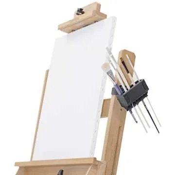 Easy To Use Products Brush Grip Paintbrush Holder and Drying Rack/Caddy, Painting Supplies (Black)