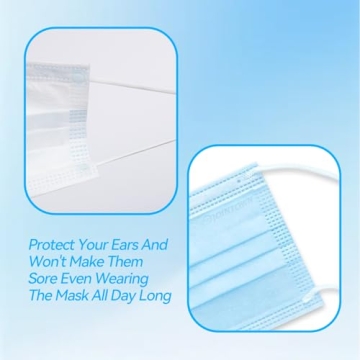 JOINTOWN 3-Ply Disposable Face Masks - 50 Pack Protection