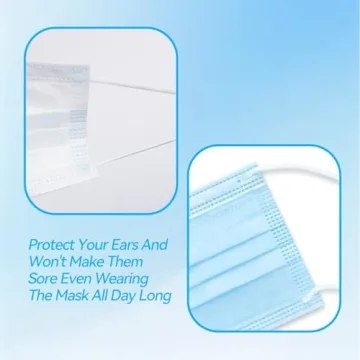 JOINTOWN 3-Ply Disposable Face Masks - 50 Pack Protection