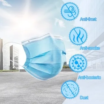 JOINTOWN 3-Ply Disposable Face Masks - 50 Pack Protection