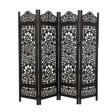 Decorative Floral Handmade Room Divider Screen - Deco 79