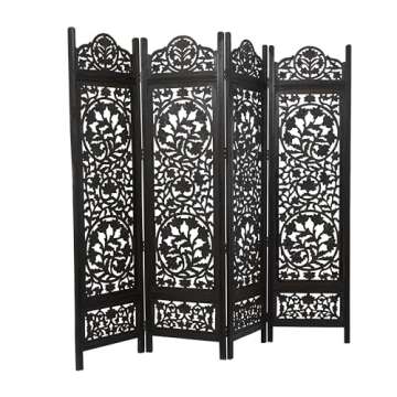 Decorative Floral Handmade Room Divider Screen - Deco 79