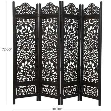 Decorative Floral Handmade Room Divider Screen - Deco 79