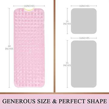 Sheepping Non Slip Baby Bath Mat Extra Long and Cozy