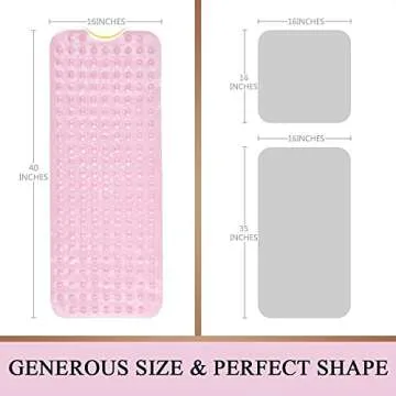 Sheepping Non Slip Baby Bath Mat Extra Long and Cozy