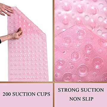 Sheepping Non Slip Baby Bath Mat Extra Long and Cozy