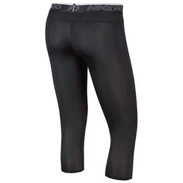 Nike Pro Dri-FIT Men's 3/4 Tights (as1, Alpha, xx_l, Regular, Regular, Black/White, XX-Large)