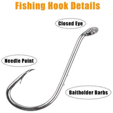 Fishing Hooks Bobbers Tackle Kit,186pcs Freshwater Fishing Gear Tackle Box Included Fishing Hooks,Fishing Bobbers,Sinker Weights Basic Fishing Tackle Starter Kit for Catfish Panfish