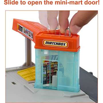 Matchbox Toy Car Playset, Action Drivers Super Clean Car Wash with 1 Chevrolet Corvette in 1:64 Scale, Lights & Sounds, Connects to Other Sets