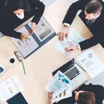 SKYDUE Accordion File Organizer, 5 Pocket Expanding File Folders with Pockets，Document Organizer Folio Portable Paper Organizer，School Office Supplies Black Blue