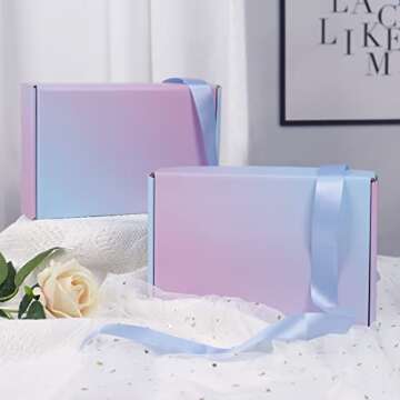 DERZIFUN 30 Pack 9x6x2 Inch Corrugated Packaging Mailer Boxes, Purple Shipping Packaging Boxes for Small Business, Recyclable Cardboard Literature Gift Boxes Mailing