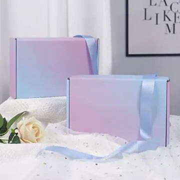 Durable 30 Pack Purple Shipping Packaging Boxes