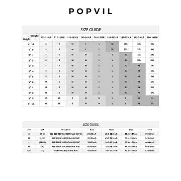 Popvil Two Piece Bikini Set for Women - Vibrant Design