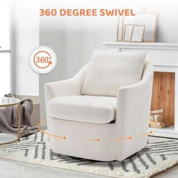 MALOL Modern Armchair, 1PC, Cream