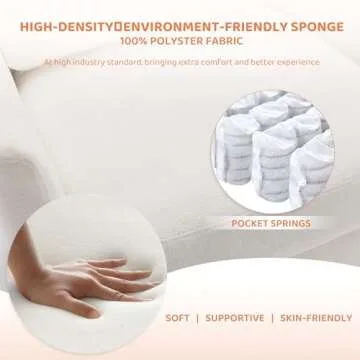 MALOL Modern Armchair, 1PC, Cream