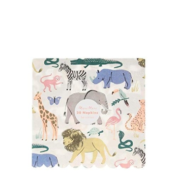 Safari Animal Print Large Paper Napkins for Celebrations