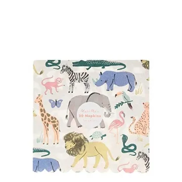 Safari Animal Print Large Paper Napkins for Celebrations