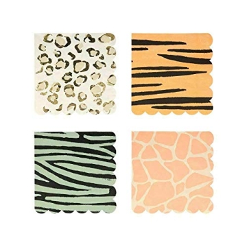 Safari Animal Print Large Paper Napkins for Celebrations