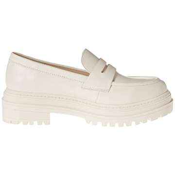 Stylish Ryan Lug Sole Loafer Cream for Women