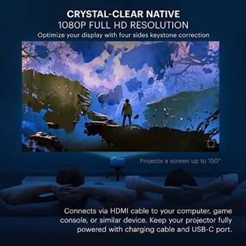 KODAK Luma 450 Portable Full HD Smart Projector