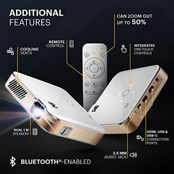 KODAK Luma 450 Portable Full HD Smart Projector