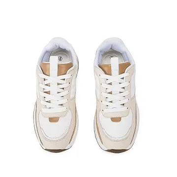 Coutgo Trendy Lace Up Sneakers for Women Comfortable Walking Shoes