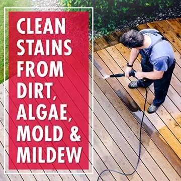 30 SECONDS Outdoor Cleaner 2 Pack with Hose End Sprayer - Cleans Stains from Algae, Mold and Mildew on Vinyl Siding, Deck, Patio, Brick and More