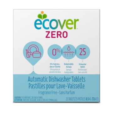 Ecover Zero Dishwasher Tablets, Eco-Friendly Cleaning Solution