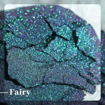 PrettyDiva Chameleon Chrome Nail Powder - Ombre Chameleon Powders Chrome Nail Pigment Mirror Finish, Color Shifting Nail Pigment with Multi-chrome Nail Powder - Fairy