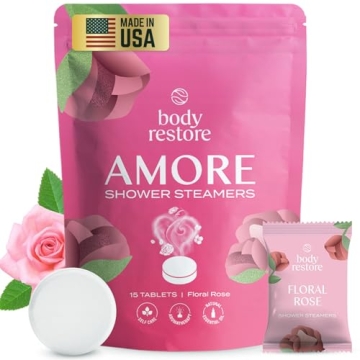 Body Restore Shower Steamers Aromatherapy 15 Pack - Galentines, Valentines Day Gifts for Her and Him...