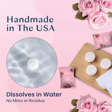 Floral Rose Shower Bombs - Aromatherapy Gift Set for All Ages