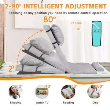 Adjustable Electric Lifting Backrest for Bed Comfort