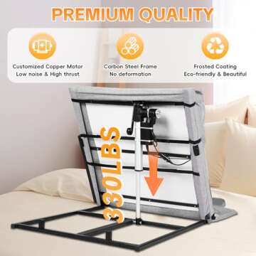 Adjustable Electric Lifting Backrest for Bed Comfort