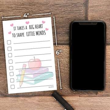 Creative Teacher Sticky Notes for Appreciation Gifts