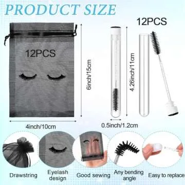 Zhehao 80 Pcs Lash Shampoo Set for Eyelash Care