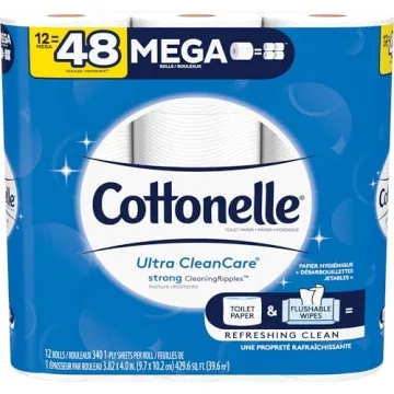 Cottonelle Ultra CleanCare Toilet Paper for Maximum Cleanliness