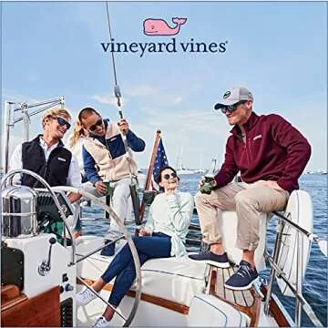 vineyard vines Men's Saltwater Quarter-Zip Pullover Sweater, Grey Heather, L