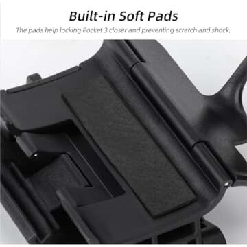 Magnetic Camera Stand Holder Compatible with DJI OSMO Pocket 3, Multifuctional Magnetic Desktop Base Bracket Mount Expansion Adapter Magnet Steering Holder Bracket for DJI OSMO Pocket 3 Accessories