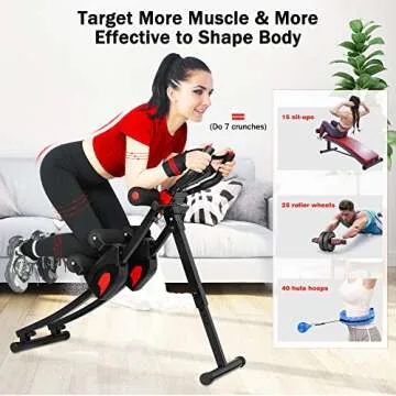 GIKPAL Ab Trainer Machine for Effective Home Workouts
